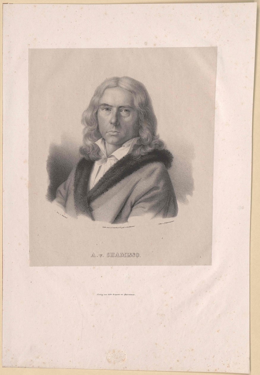 Adelbert von Chamisso (tisk) od Artist Unknown