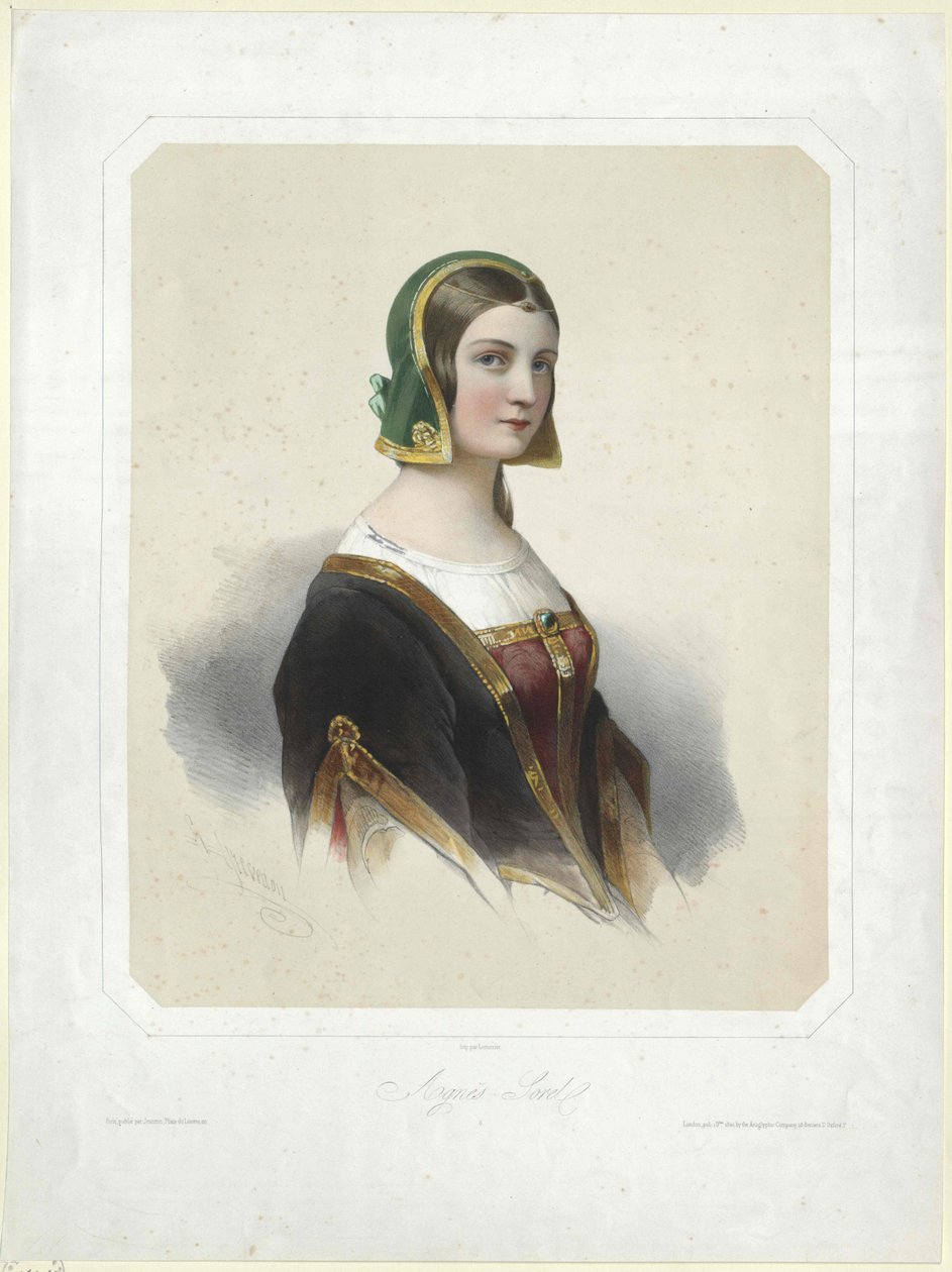 Agnes Sorel (tisk) od Artist Unknown