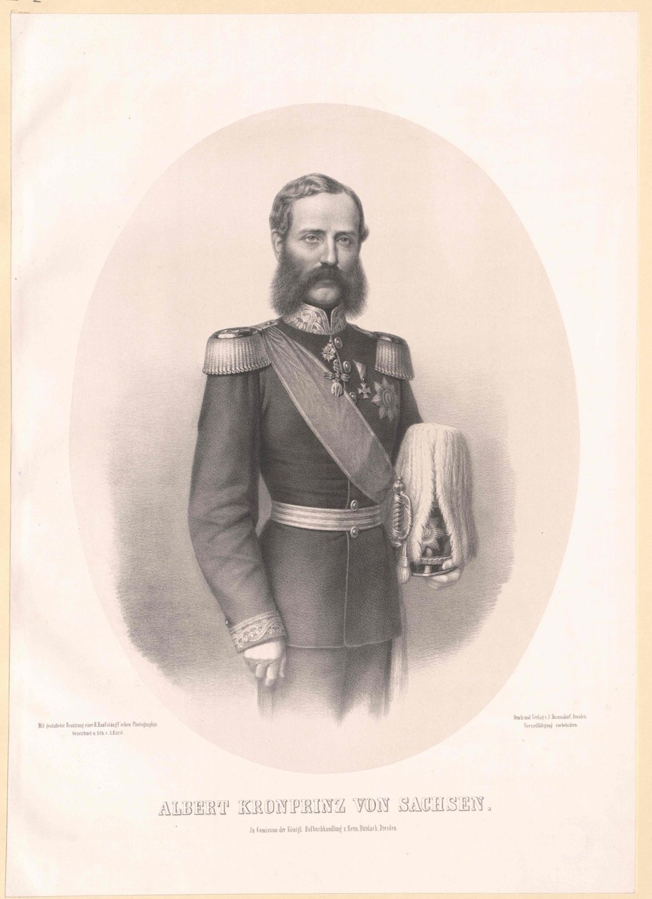 Albert I., saský král, od Artist Unknown