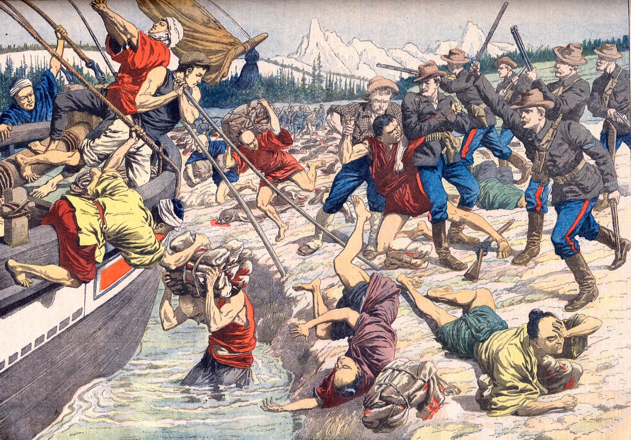 Aleutské ostrovy: Krvavý konflikt mezi Japonci a Američany na Aleutských ostrovech od Artist Unknown