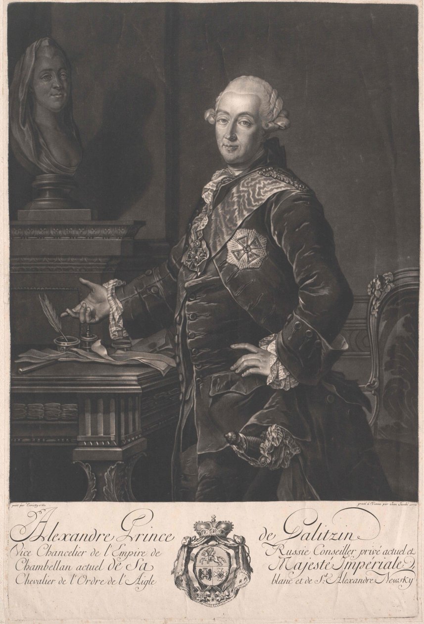 Alexander hrabě Galitzin od Artist Unknown