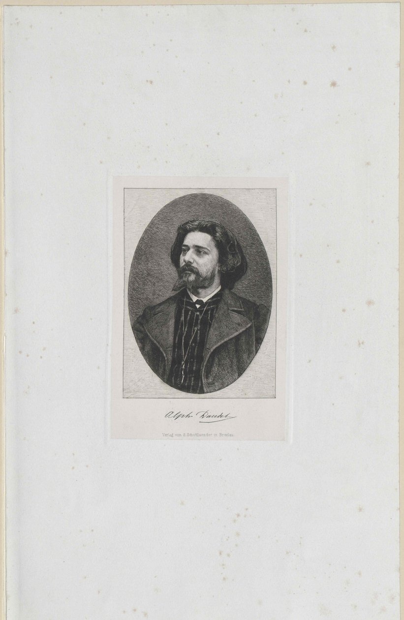 Alphonse Daudet (tisk) od Artist Unknown