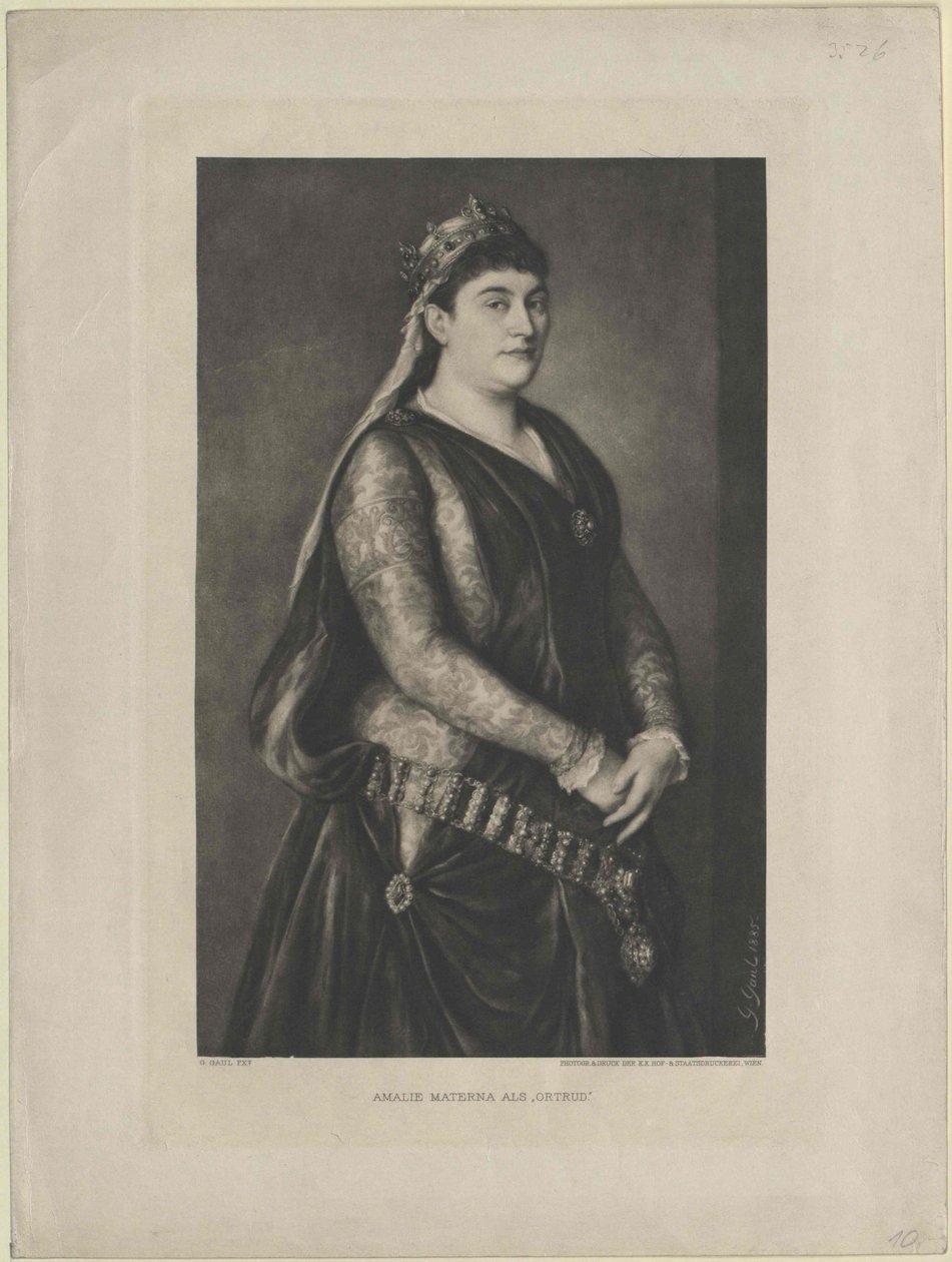 Amalie Materna od Artist Unknown