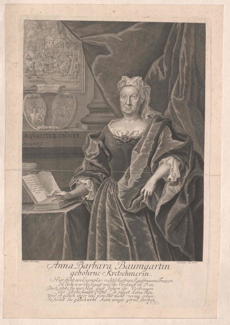Anna Barbara Kretschmer od Artist Unknown