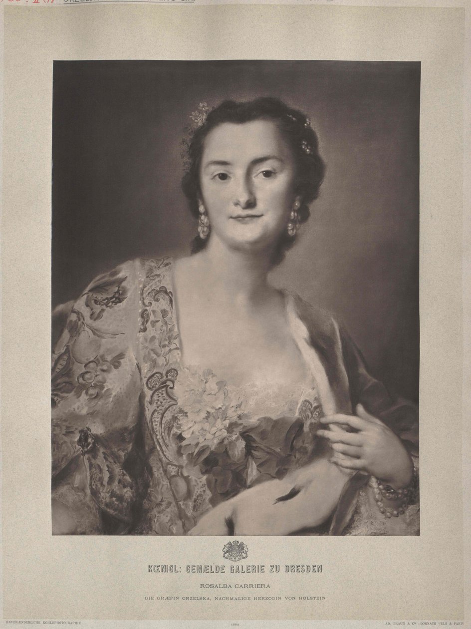 Anna Karolína hraběnka Orzelská od Artist Unknown