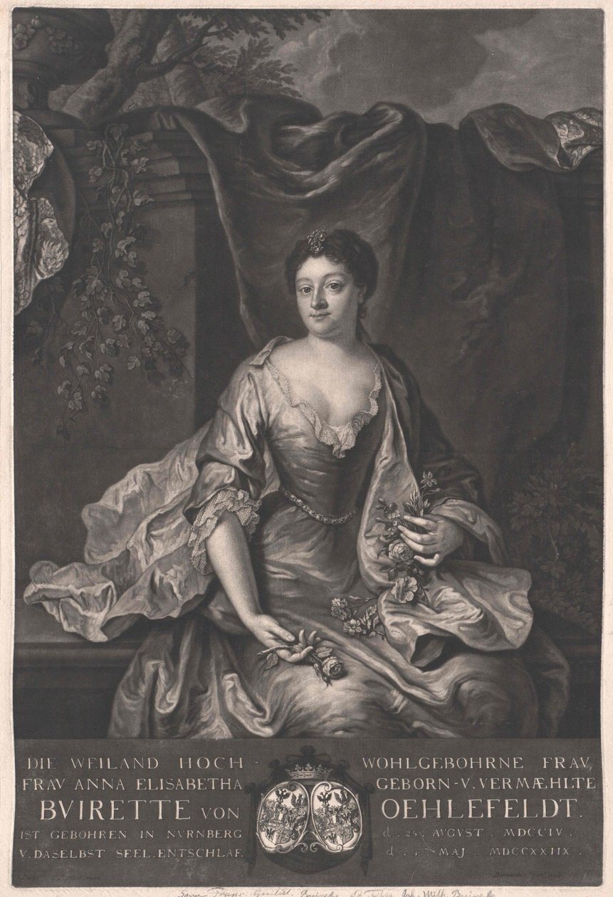 Anna Elisabeth Buirette-Oehlefeldová od Artist Unknown
