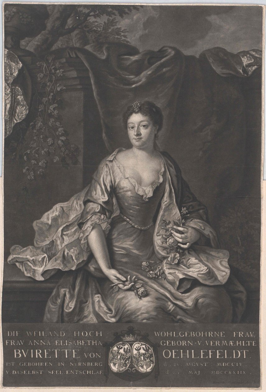 Anna Elisabeth Buirette-Oehlefeldová od Artist Unknown