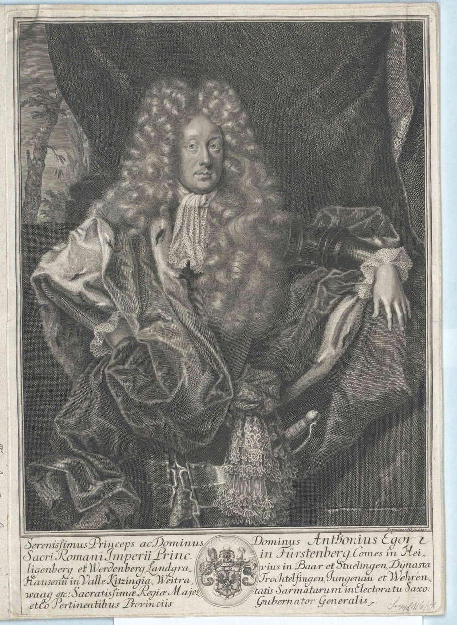 Anton Egon hrabě von Fuerstenberg od Artist Unknown