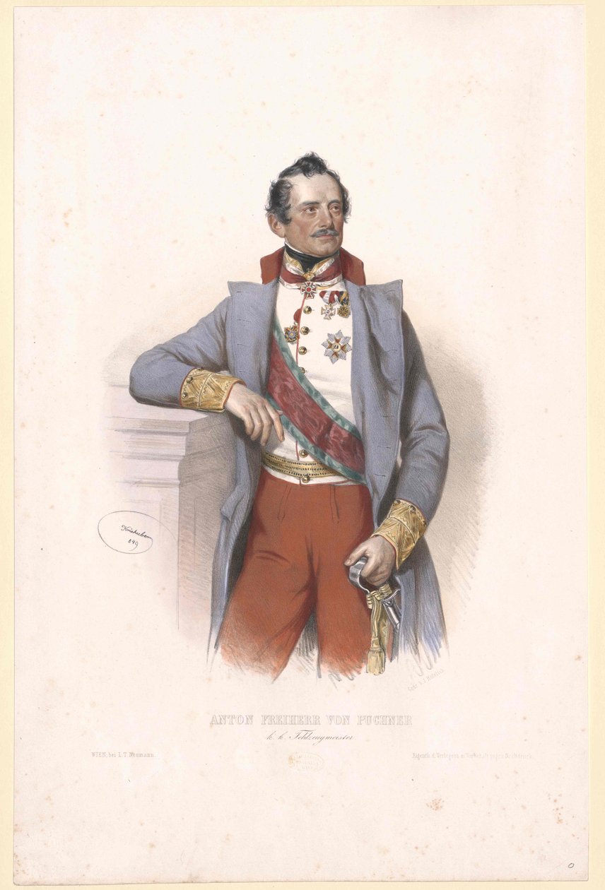 Anton baron Puchner od Artist Unknown