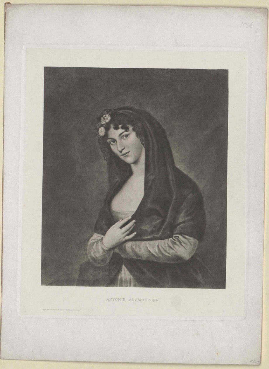 Antonie Adambergerová od Artist Unknown