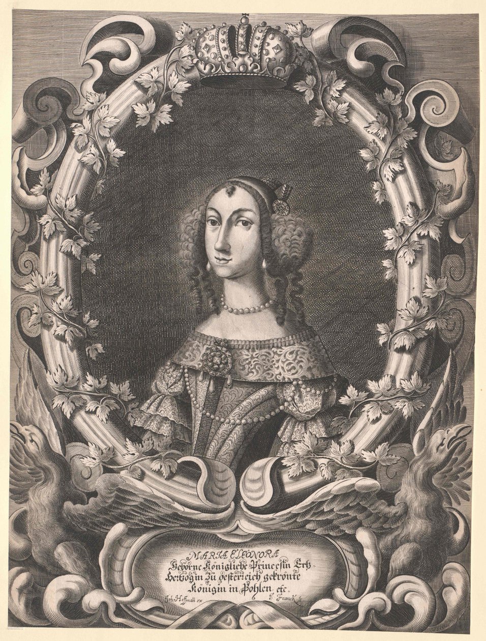 Rakouská arcivévodkyně Eleonora Marie Josefa od Artist Unknown