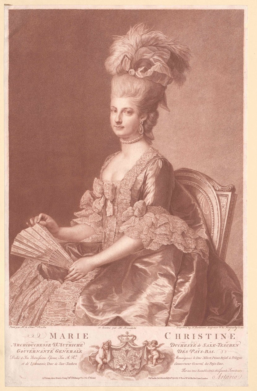 Arcivévodkyně rakouská Marie Kristýna od Artist Unknown