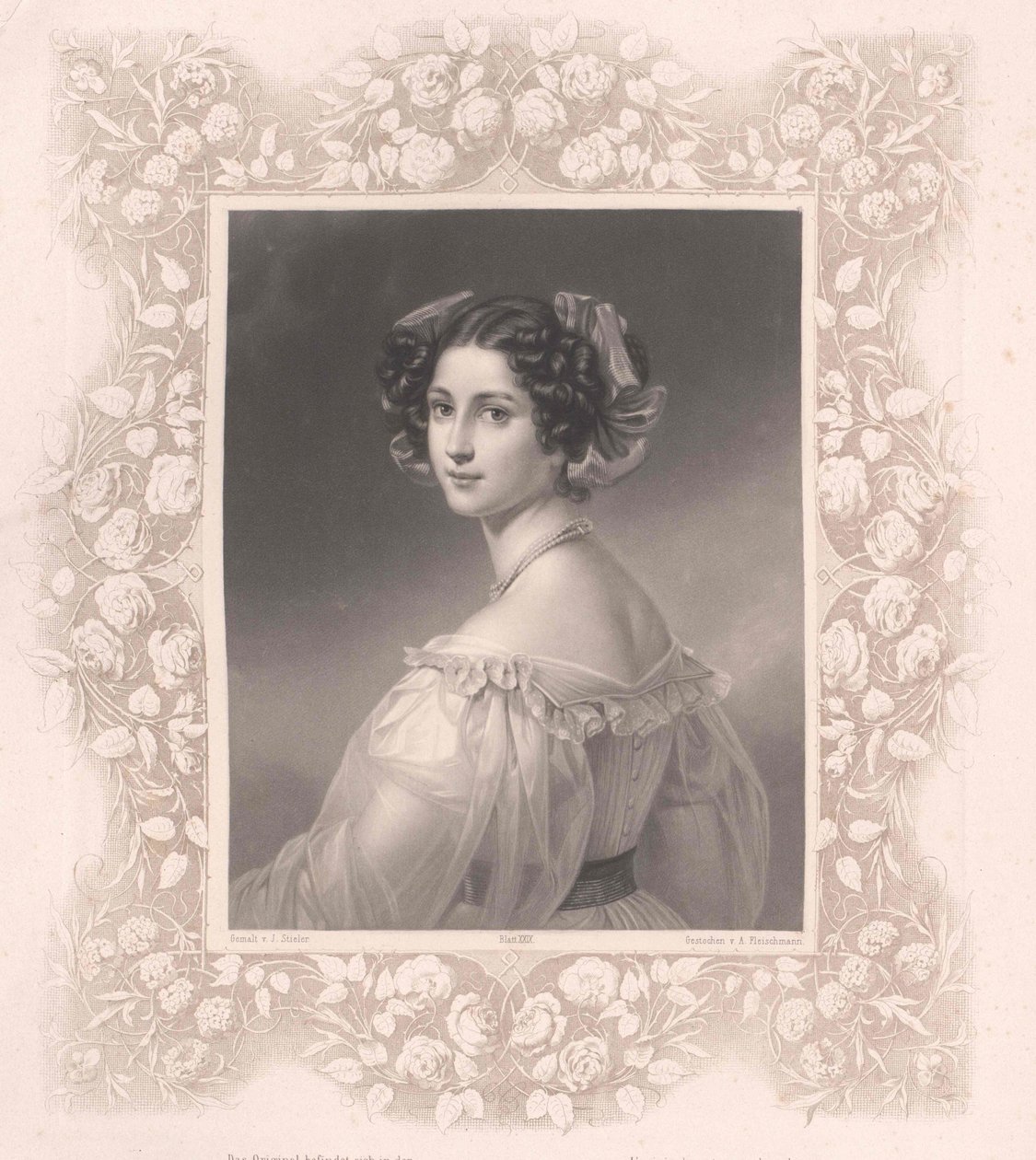 Auguste Strobl (tisk) od Artist Unknown