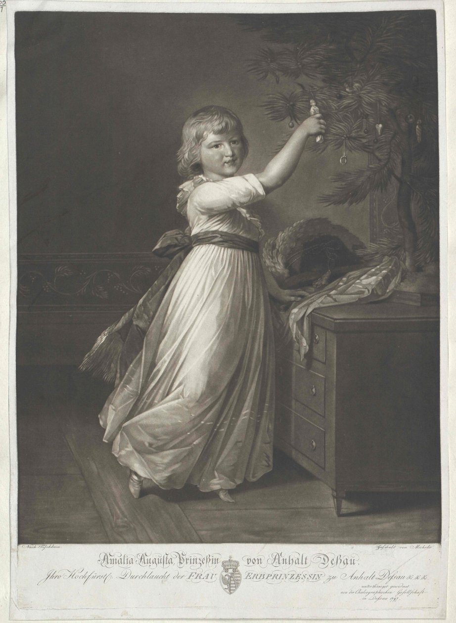 Augusta kněžna Anhalt-Dessau od Artist Unknown