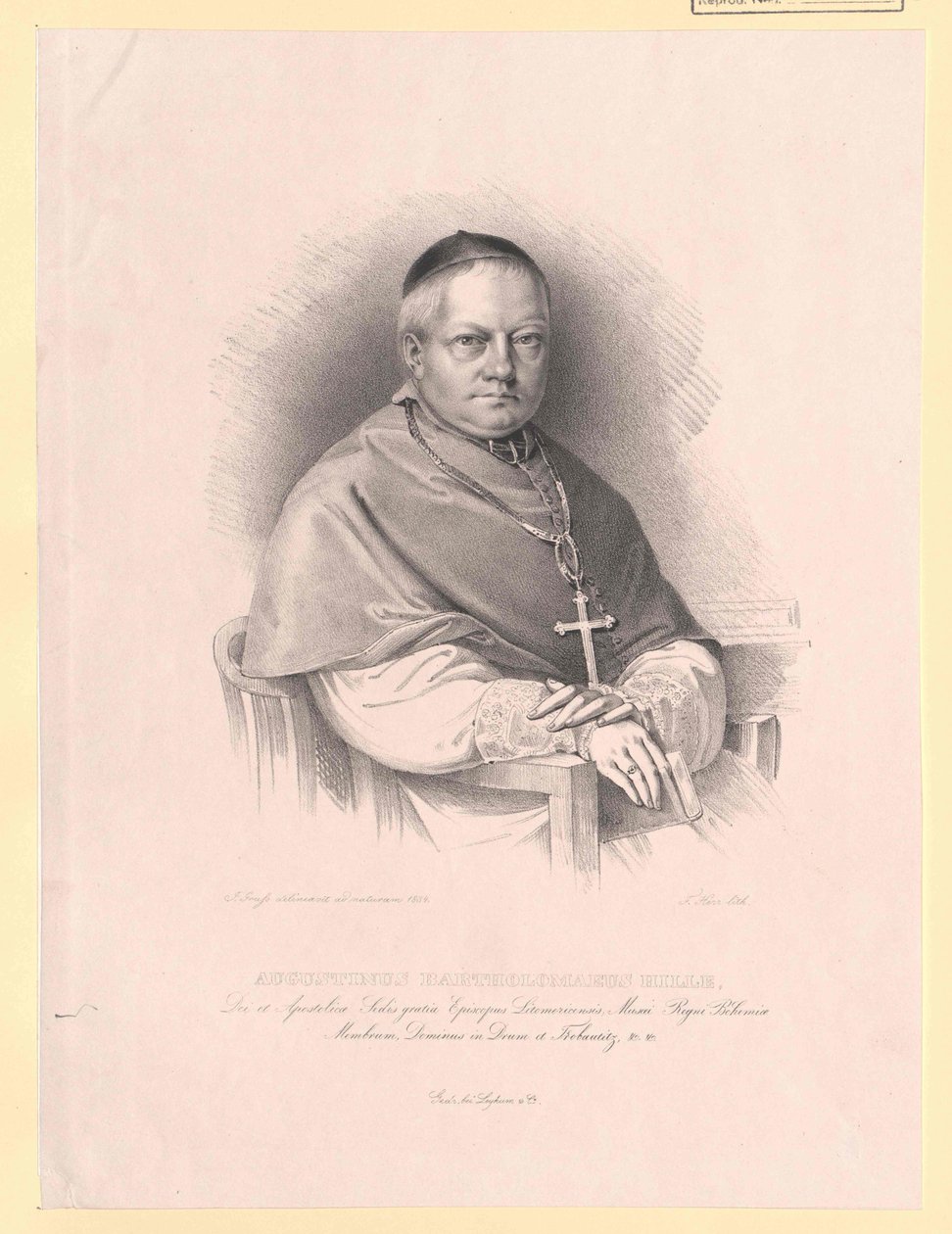 Augustin Bartholomew Hille od Artist Unknown