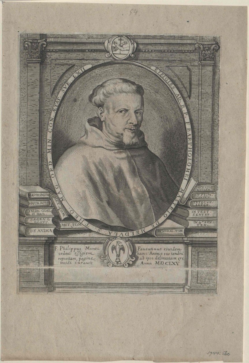Bartholomew Mastrius de Medula (tisk) od Artist Unknown
