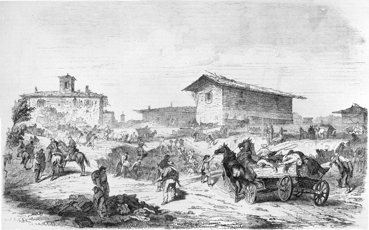 Bitva u základního fuchsinu 1859 od Artist Unknown