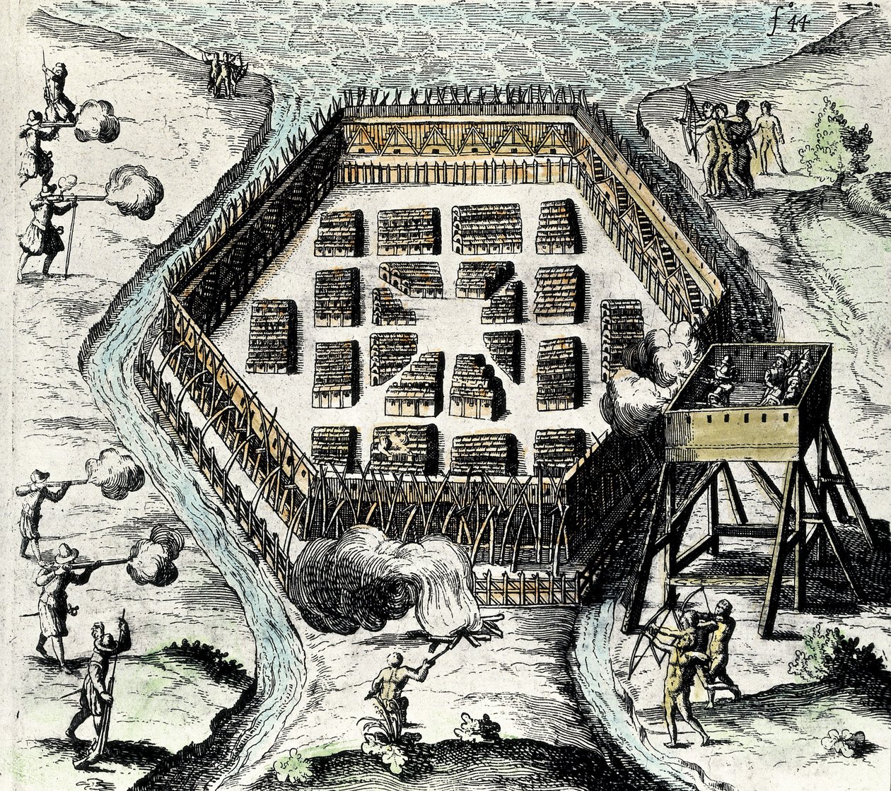CHAMPLAIN, Samuel (1567-1635). Anglický mořeplavec, kartograf, kreslíř, voják a objevitel. Dne 3. července založil Novou Francii a město Quebec. od Artist Unknown
