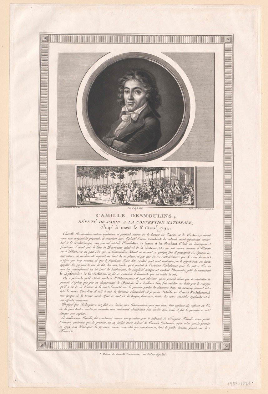 Camille Desmoulins (tisk) od Artist Unknown