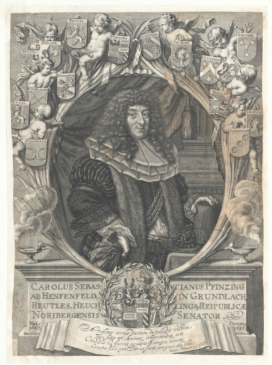 Carl Sebastian Pfinzing z Henfenfeldu od Artist Unknown