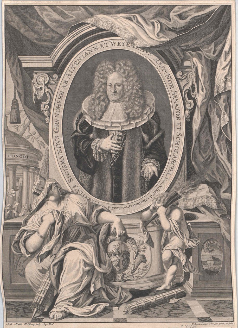Carl Sigismund pán na panství Altenthann a Weyherhaus od Artist Unknown
