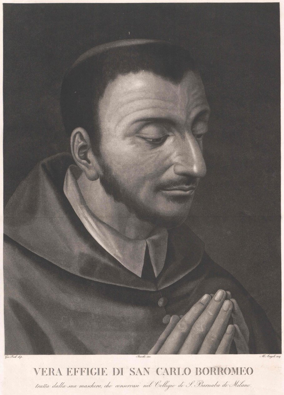 Carlo Borromeo (tisk) od Artist Unknown