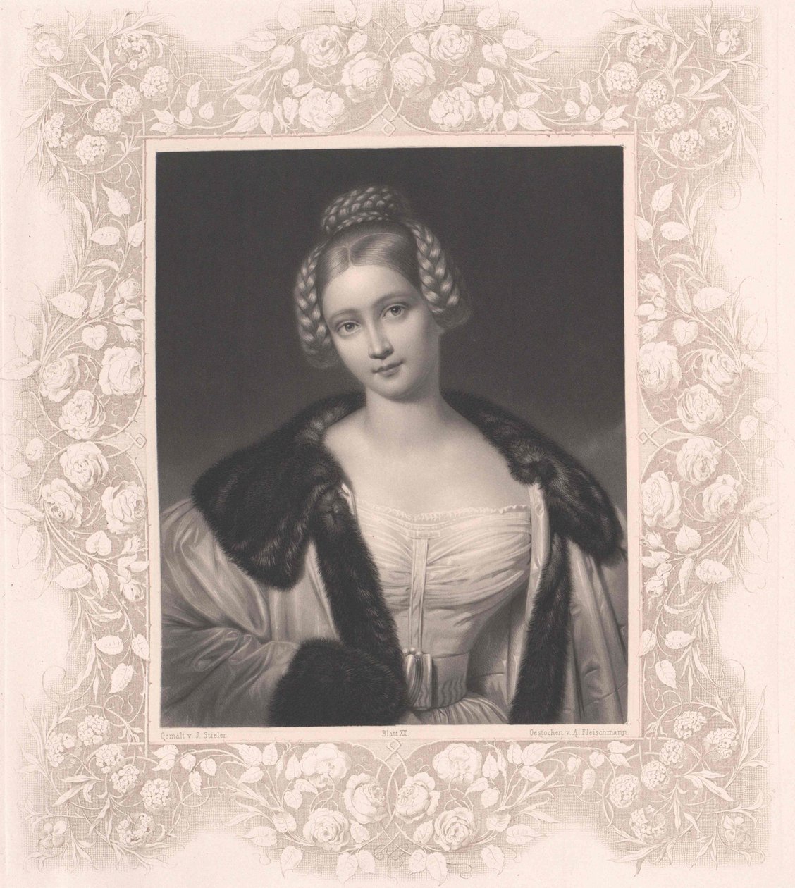 Caroline baronka von Spiering (tisk) od Artist Unknown
