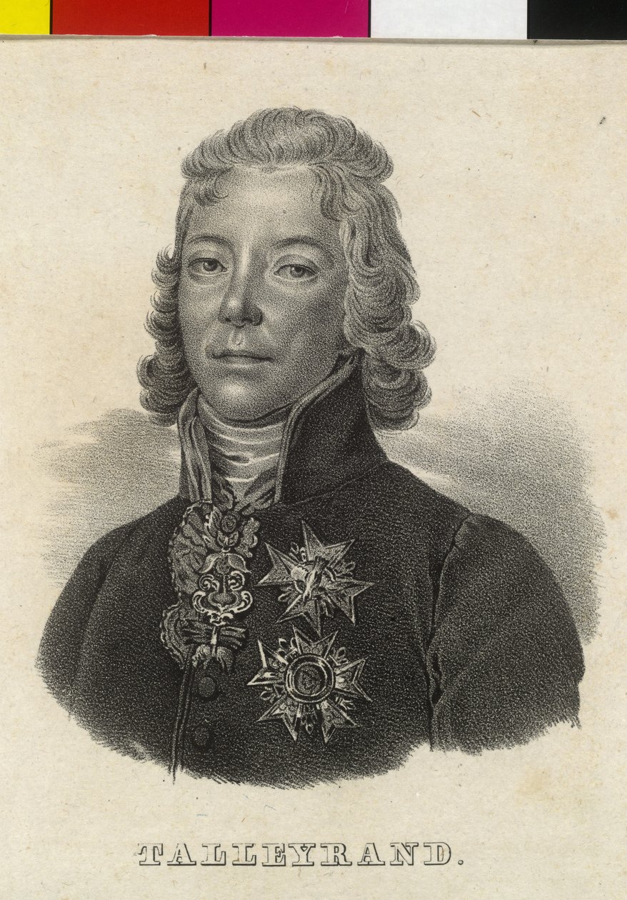 Charles Maurice vévoda Talleyrand-Perigord od Artist Unknown