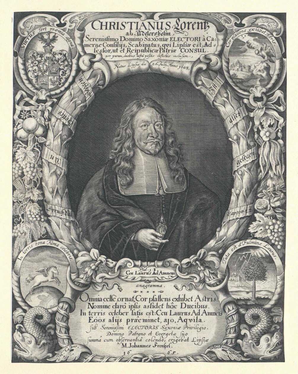 Christian Lorenz Adlershelm (tisk) od Artist Unknown