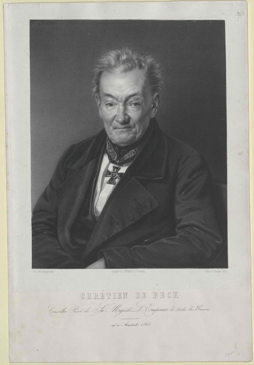 Christian von Beck od Artist Unknown