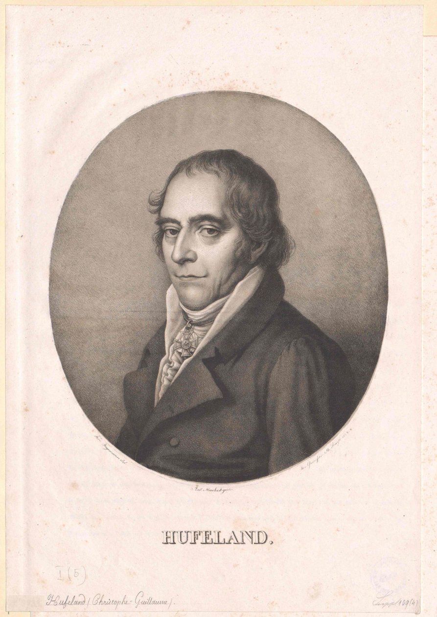 Christoph Wilhelm Hufeland od Artist Unknown