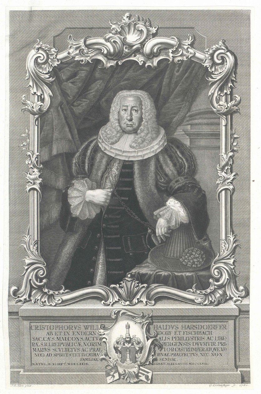 Christoph Wilibald Harsdoerfer z Enderndorfu od Artist Unknown