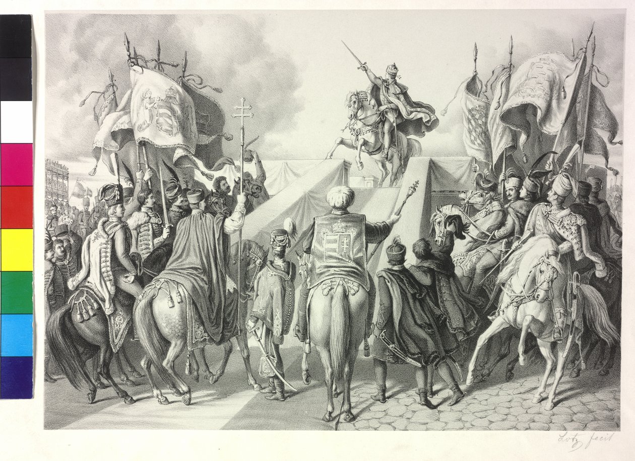 Korunovace Ferdinanda I. Rakouského na uherského krále v Bratislavě v 28. září 1830 od Artist Unknown