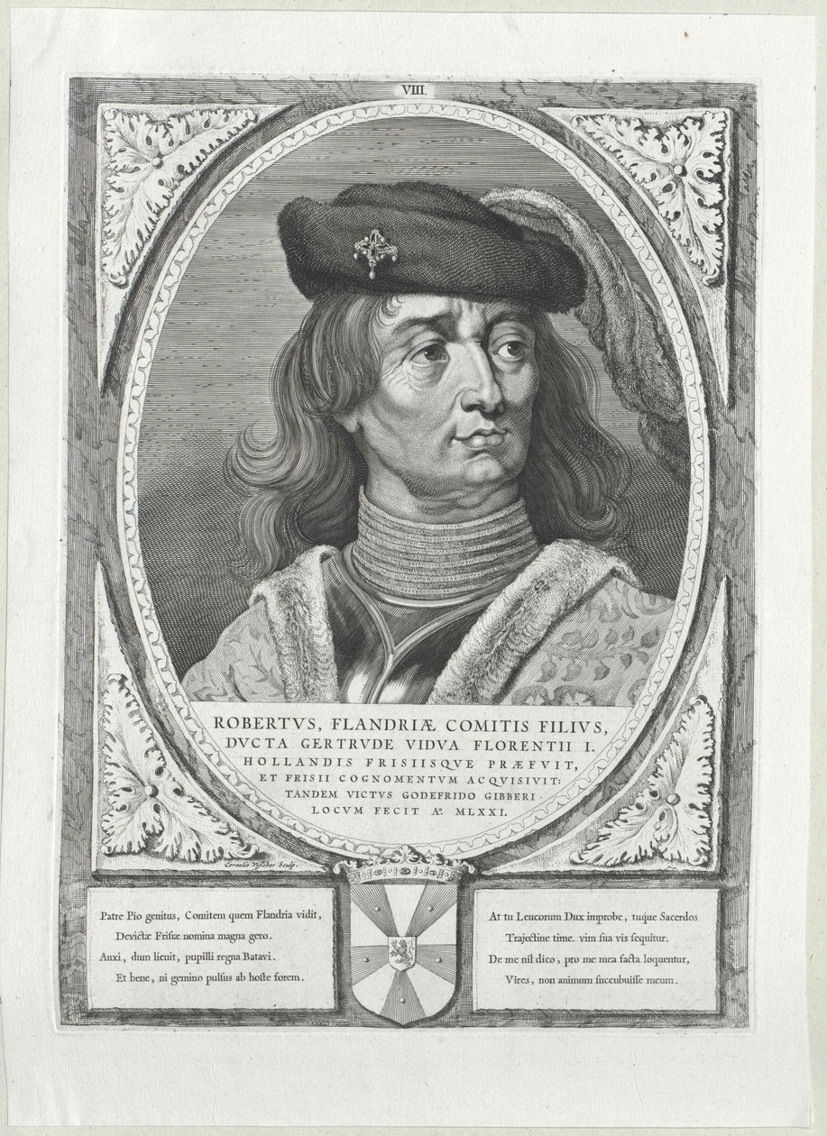 Flanderský hrabě Robert I. Fríský od Artist Unknown