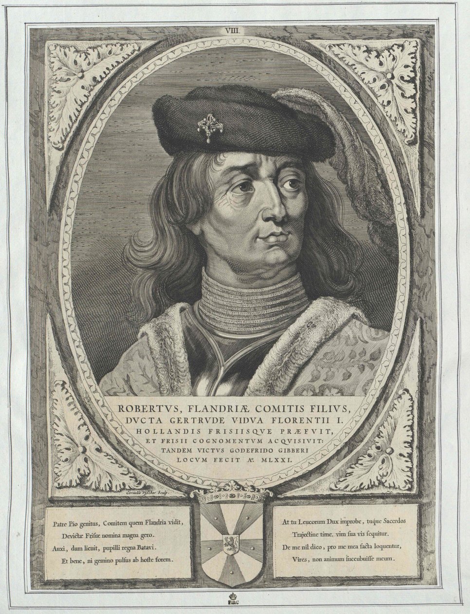Flanderský hrabě Robert I. Fríský od Artist Unknown