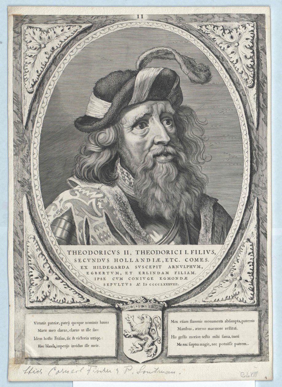 Hrabě Holland Dietrich II (tisk) od Artist Unknown