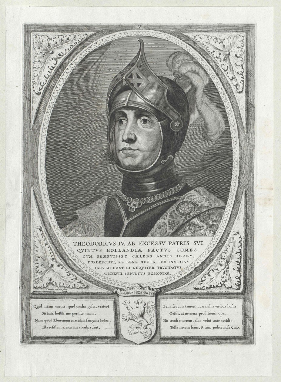 Hrabě Holland Dietrich IV (tisk) od Artist Unknown