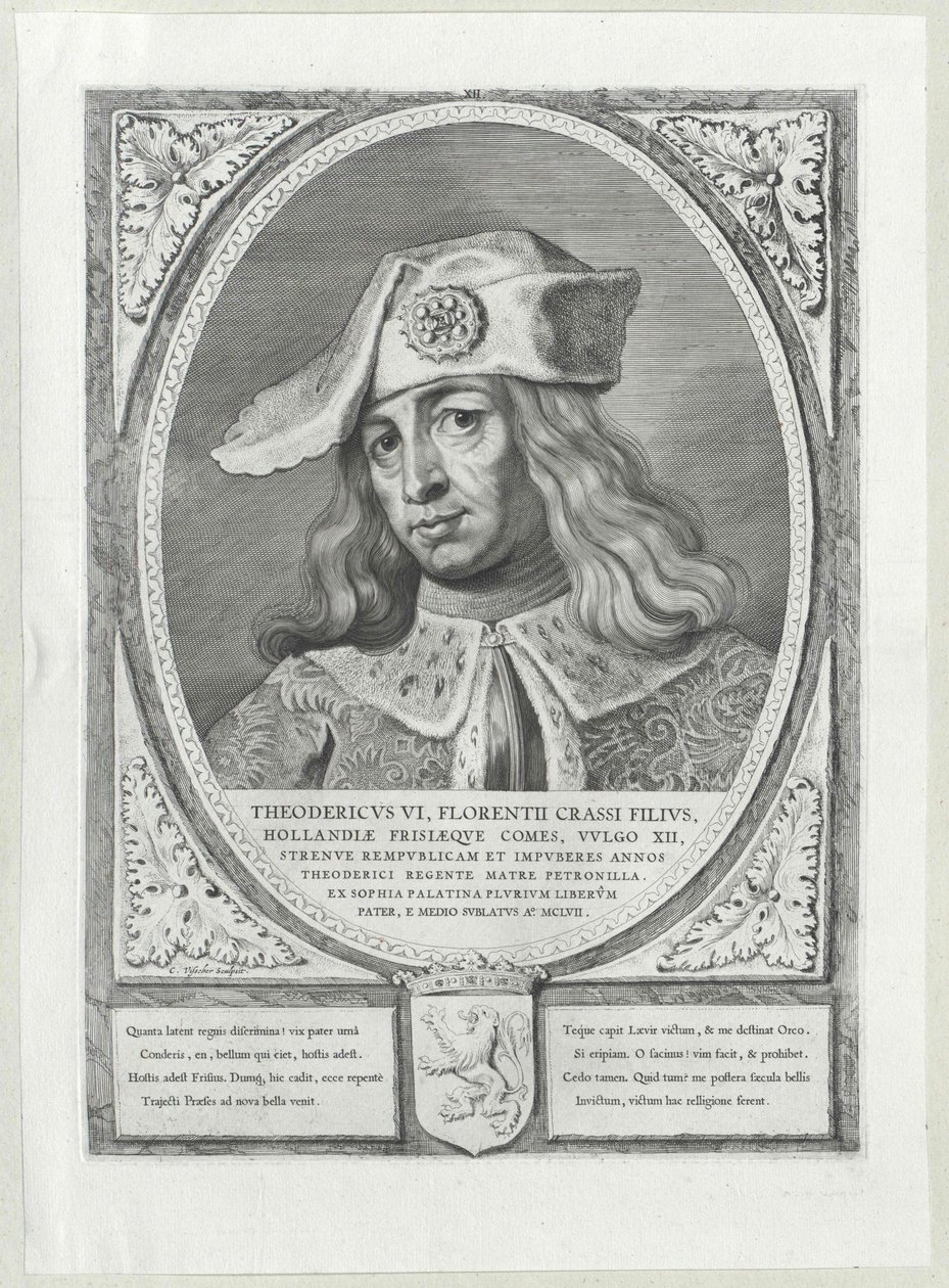 Hrabě Holland Dietrich VI (tisk) od Artist Unknown