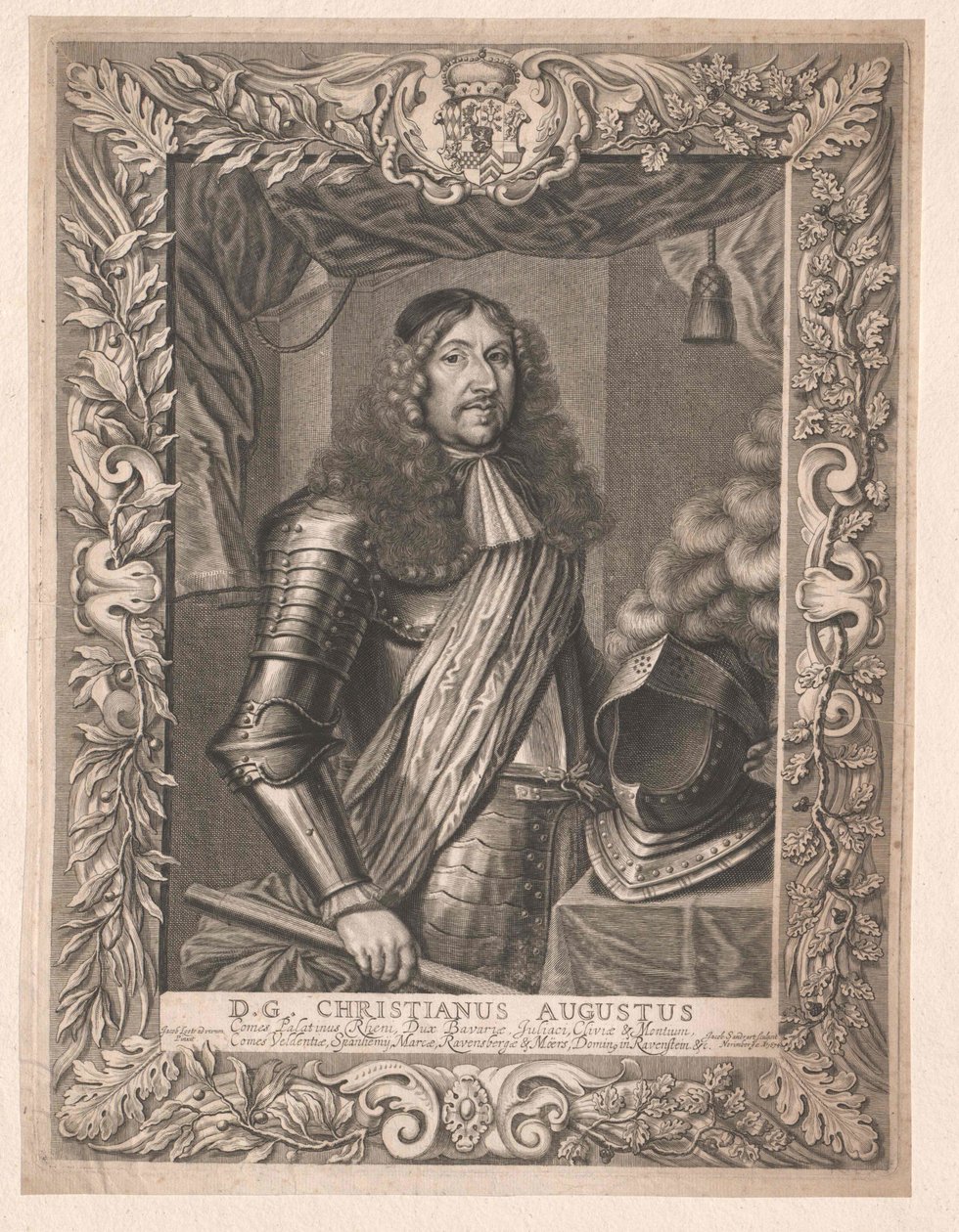 Hrabě palatin a hrabě ze Sulzbachu Christian August od Artist Unknown