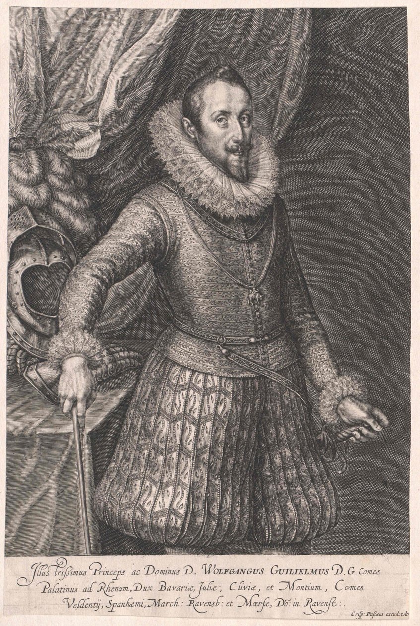 Neuburský hrabě Wolfgang Wilhelm od Artist Unknown