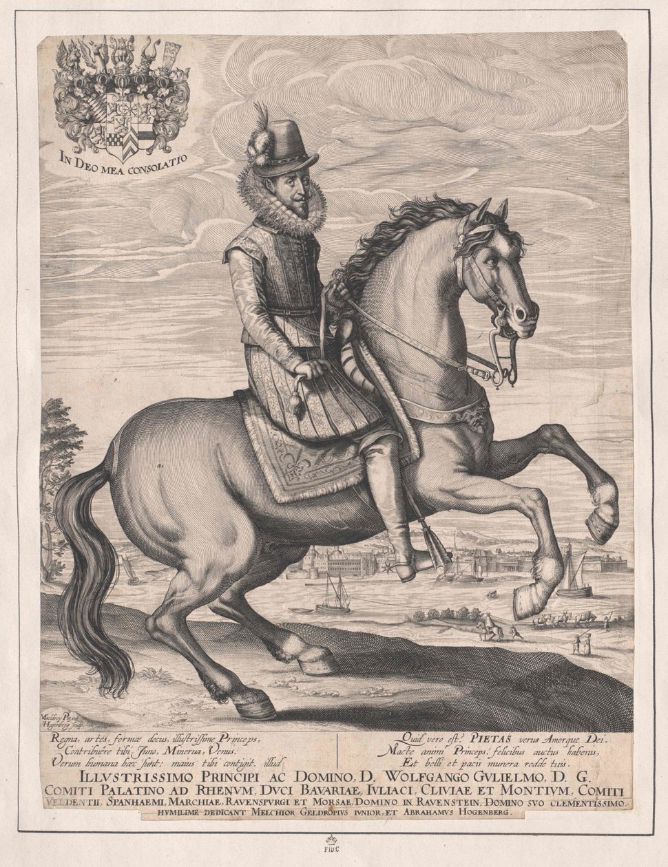 Neuburský hrabě Wolfgang Wilhelm od Artist Unknown