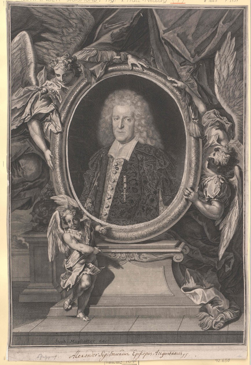 hrabě palatinát-neuburský Alexander Sigismund od Artist Unknown