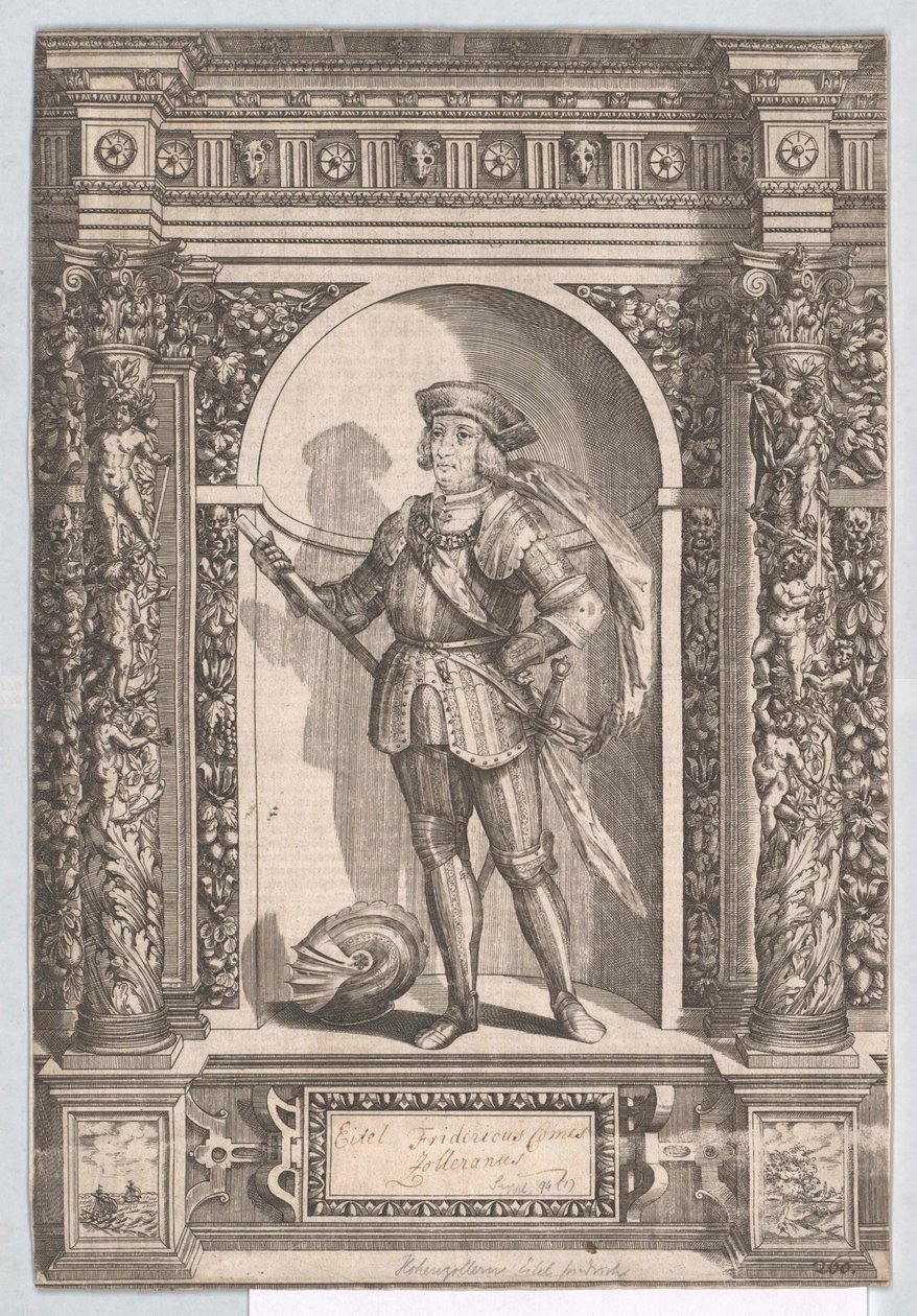 Hrabě ze Zollernu Eitel Fridrich II. od Artist Unknown