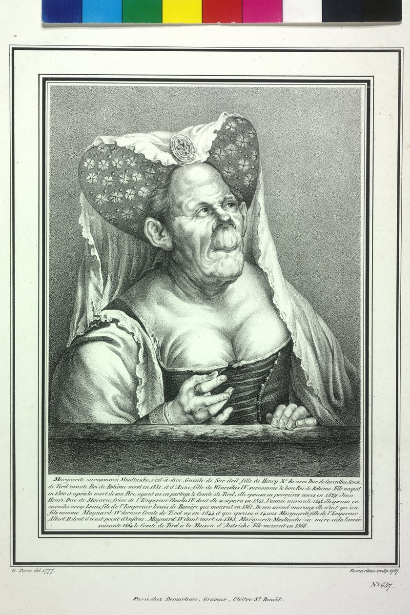 Tyrolská hraběnka Margaret Maultaschová od Artist Unknown
