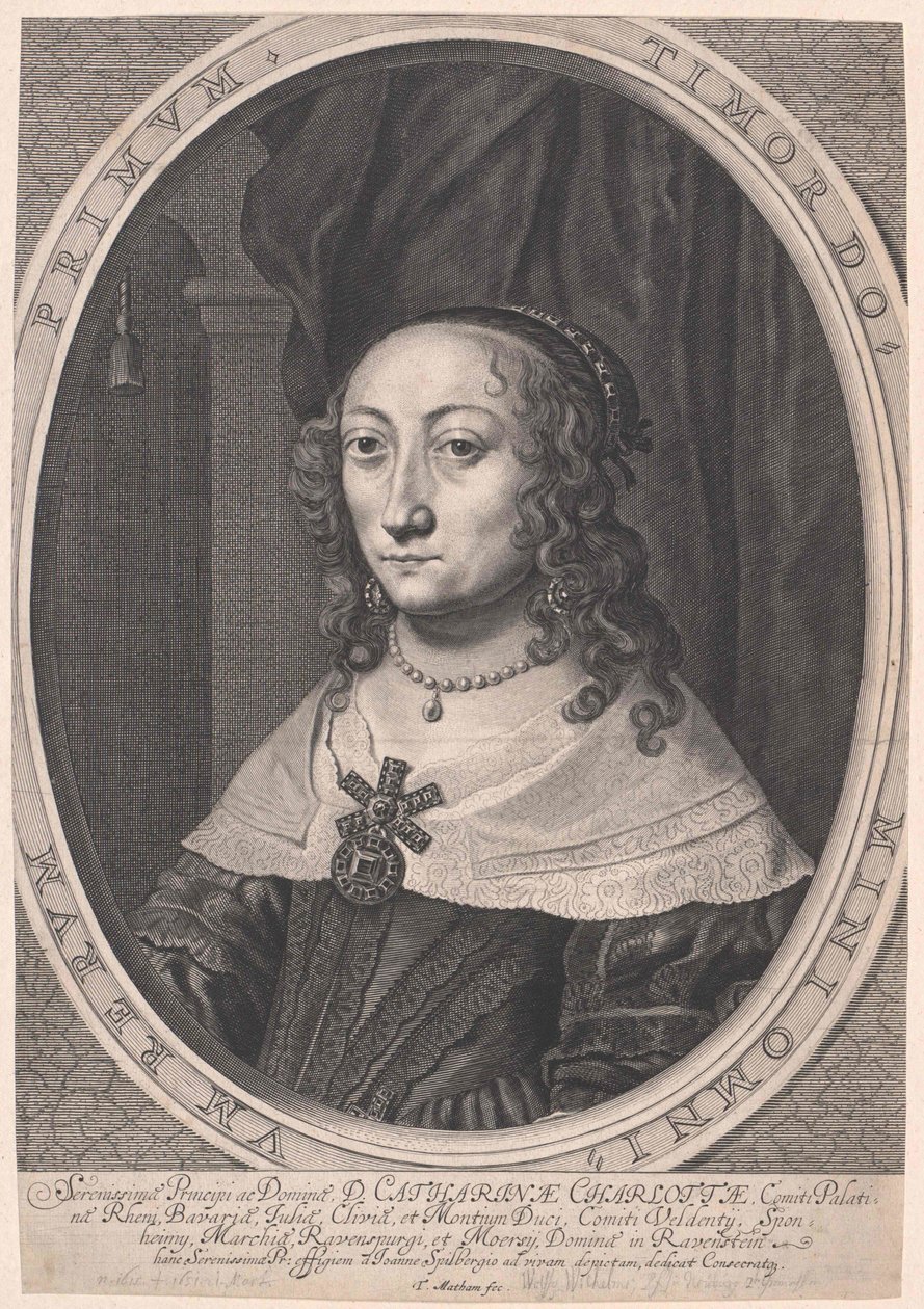 Hraběnka palatinát Zweibruecken Catherine Charlotte od Artist Unknown
