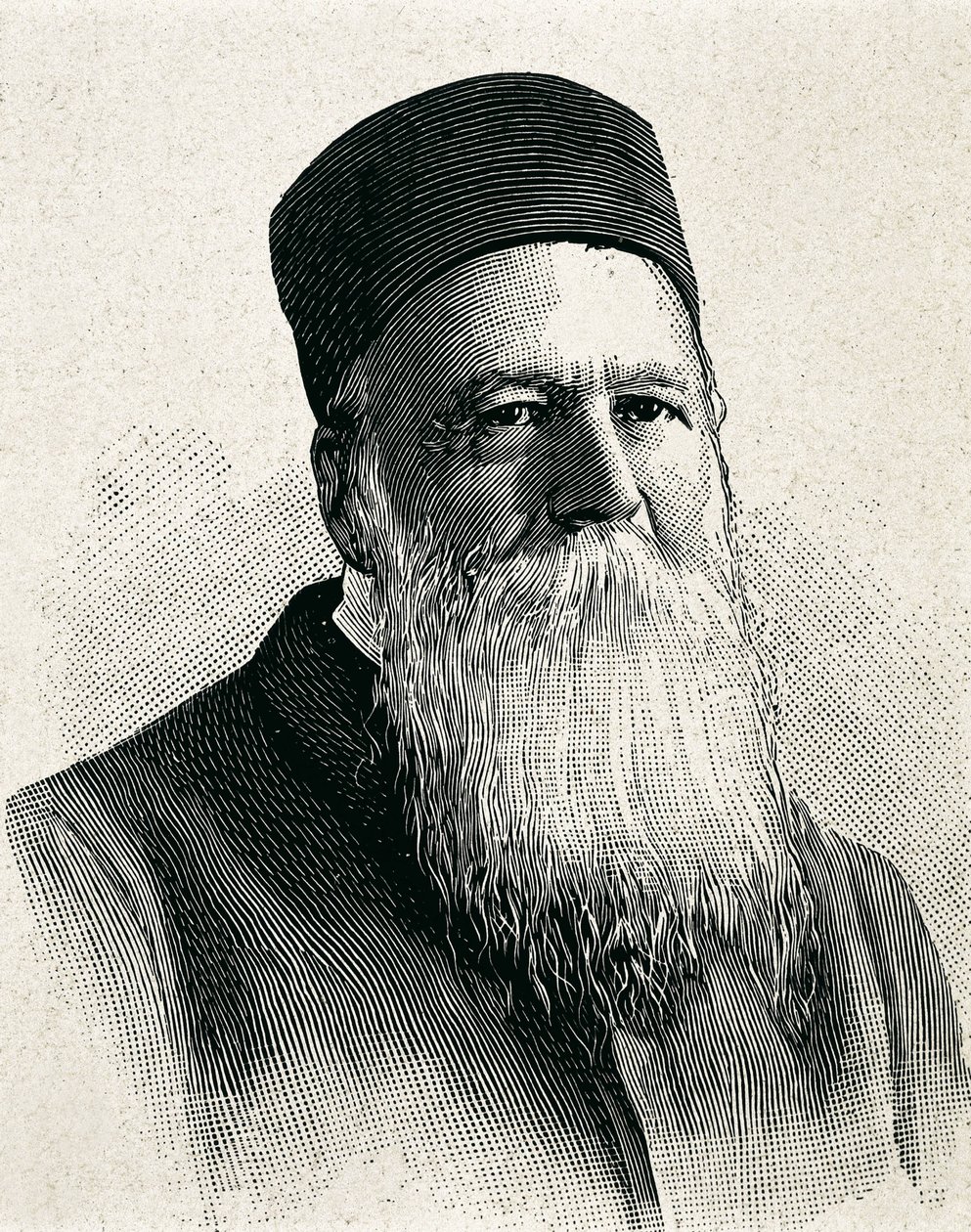 DUNANT, Henri (1845-1923). Zakladatel Červeného kříže (1863). Nobelova cena za mír v roce 1901. Portrét. Rytina. od Artist Unknown