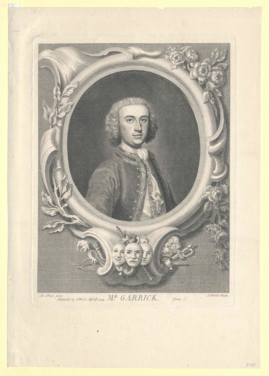David Garrick od Artist Unknown