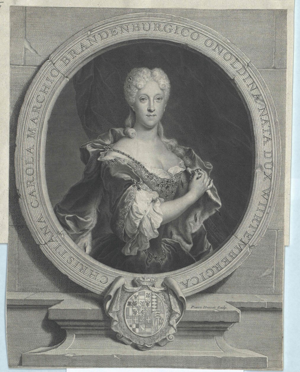 Vévodkyně württemberská Christian Charlotte od Artist Unknown