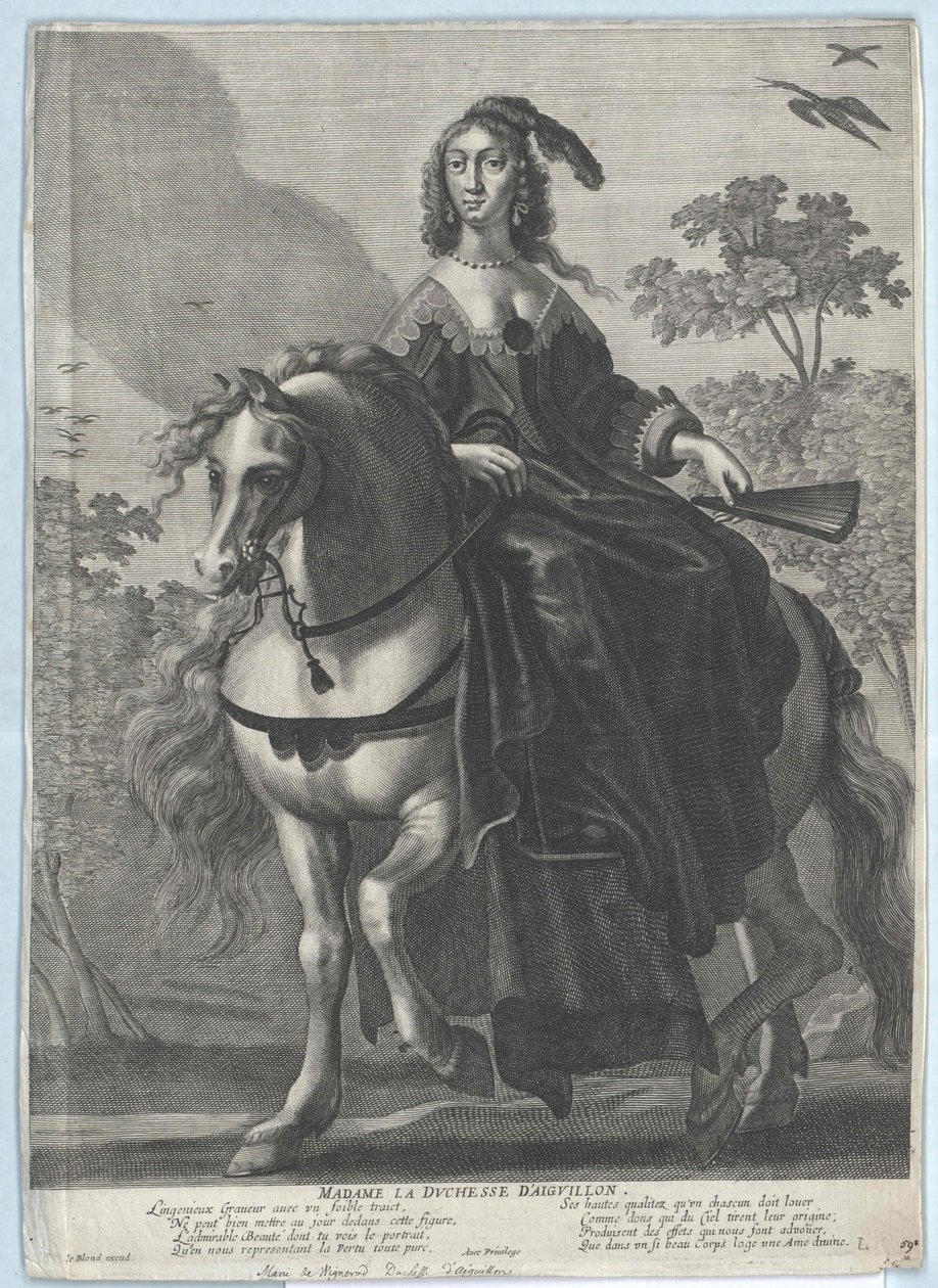 Vévodkyně z Aiguillonu Vignerot du Plessis od Artist Unknown