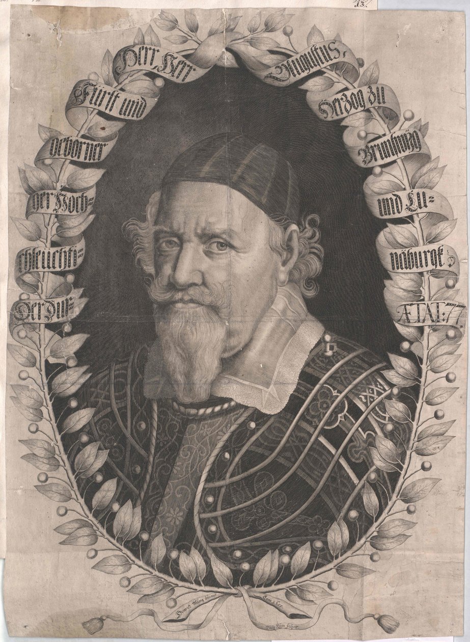 Vévoda brunšvicko-wolfenbuettelský August mladší (tisk) od Artist Unknown